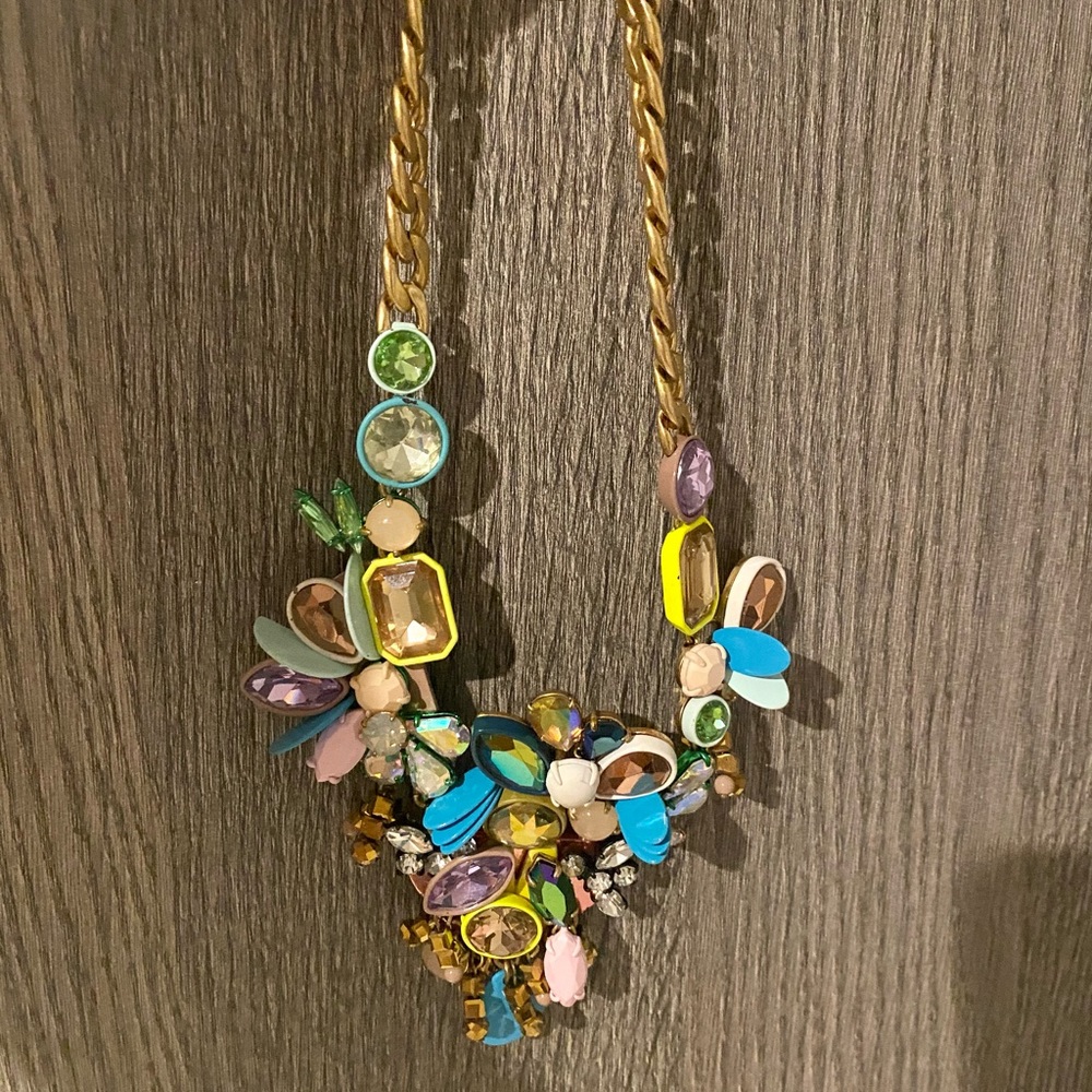 J. Crew Butterfly Statement Necklace